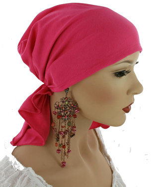 Chemo muts hoofddoekje voorgevormd en comfortabel Pink