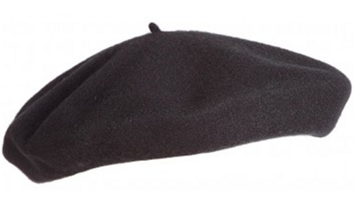 Alpino pet zwarte wollen baret van Hatland Headwear