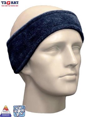 Fleece hoofdband unisex kleur blauw
