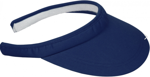 LISA Stevige klem zonneklep kleur blauw 