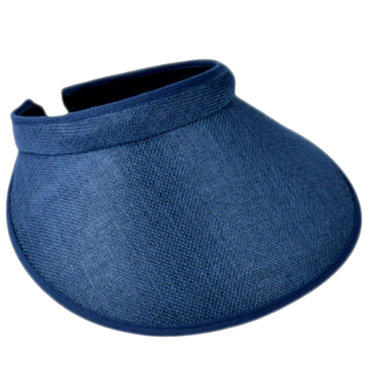 Mooie grote zonnepet klem zonneklep in blauw
