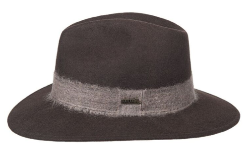 Hatland Sally crushable woolfelt hoed kleur grijs antraciet