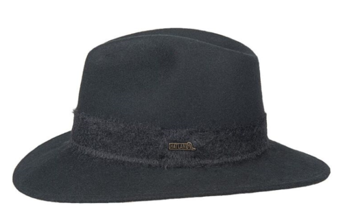 Hatland Sally crushable woolfelt hoed kleur zwart