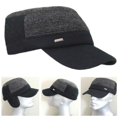 Warme cadet cap met oorflappen army  model