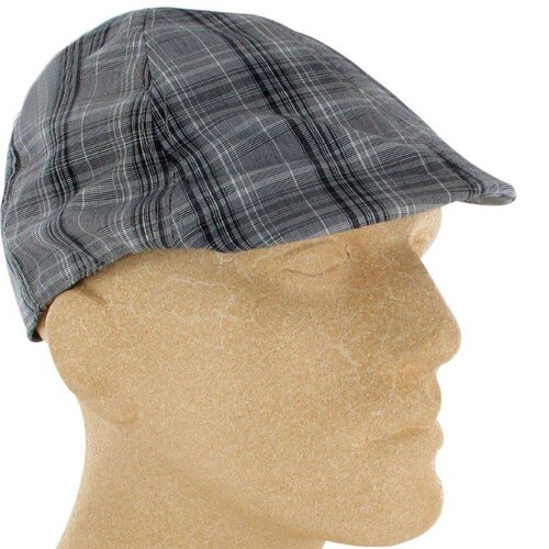 Zomer flatcap gatsby blauw gestreept 