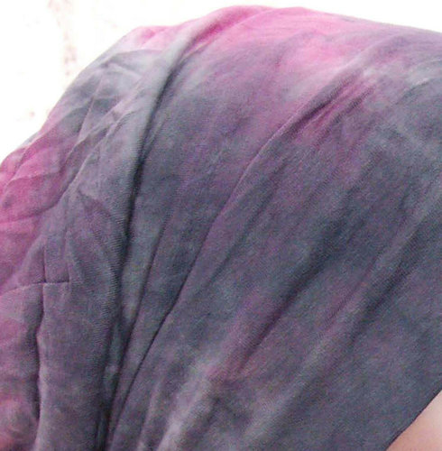 Muts haarverlies chemomuts supersoft batik roze blauw grijs
