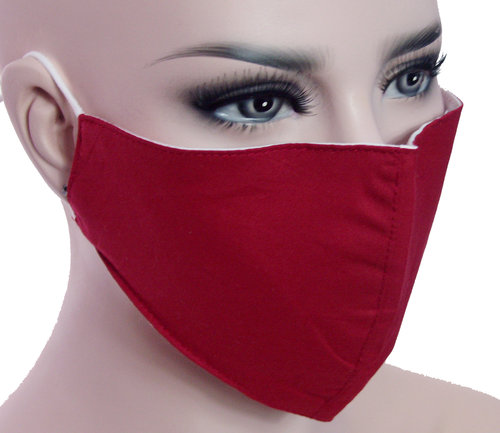 Mondkapje mondmasker wasbaar stoffen herbruikbaar kleur rood