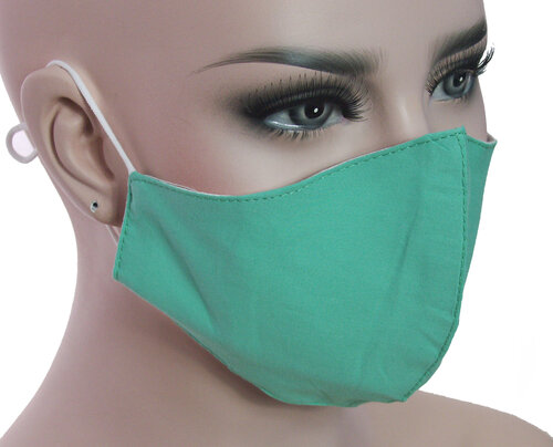 Mondkapje mondmasker wasbaar stoffen herbruikbaar kleur groen