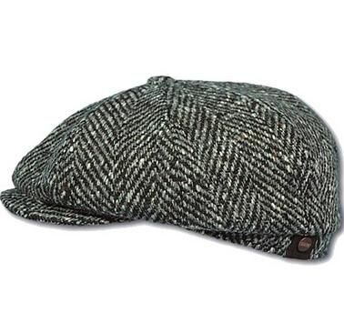 HATTERAS Fishbone  Oversized wollen Flat cap van STETSON 