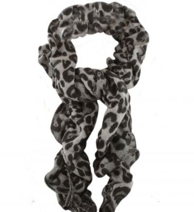 BYRNA Luxe Cashmink Crinkle Sjaal kleur grijs