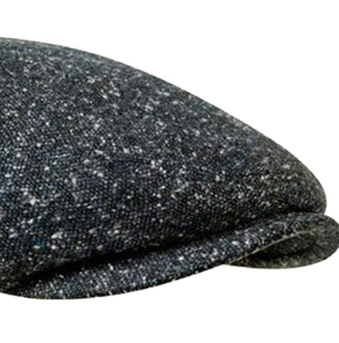 Winter flatcap herenpet met klep antraciet melee