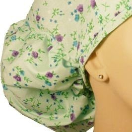 BANDANACAP SPRING FLOWERS Extra grote bandana voor lang haar