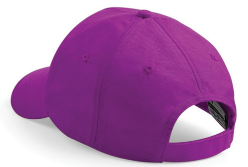 Katoenen zomerpet baseball cap kleur paars maat one size achter verstelbaar