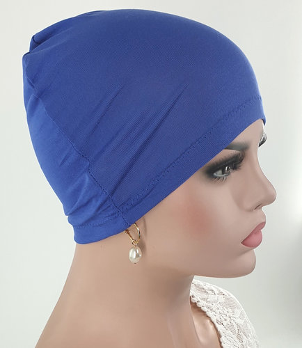 Chemomuts nachtmuts basismuts kleur middenblauw