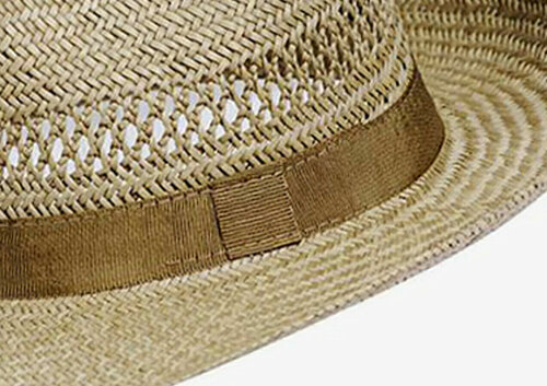 Heren fedora bogart model strohoed zomerhoed