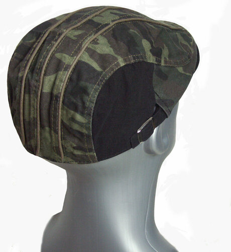 Driver cap zomerpet katoenen flatcap camouflage print