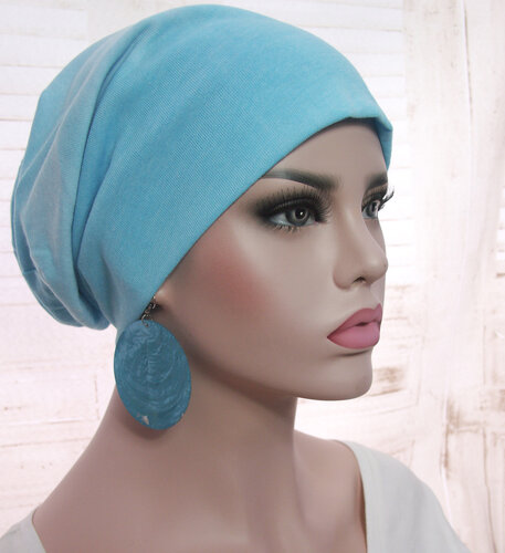 Chemomuts beanie kleurverloop blauw paars
