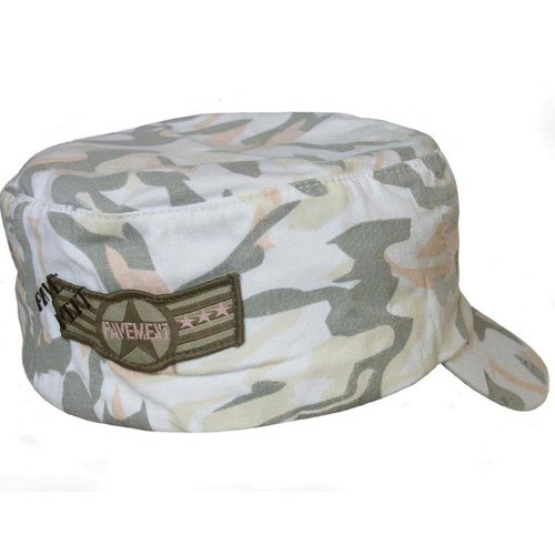 Katoenen cuba cap met camo print