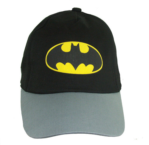 Kids jongenspet Batman katoenen cap kleur zwart