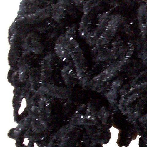 Feestelijke lurex boa sjaal kleur zwart
