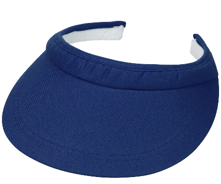 LISA Stevige klem zonneklep kleur blauw 