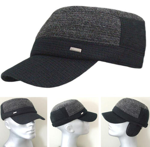 Warme cadet cap met oorflappen army  model