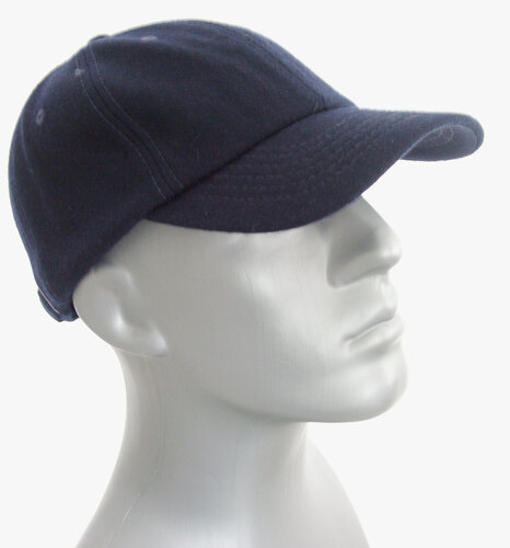 Wollen baseball cap kleur navy blauw