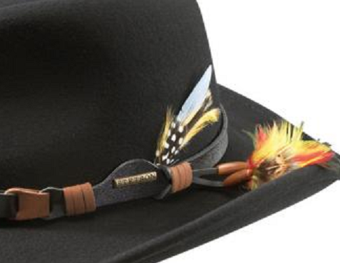 Prachtige zwarte Stetson vitafelt crushable western style hoed